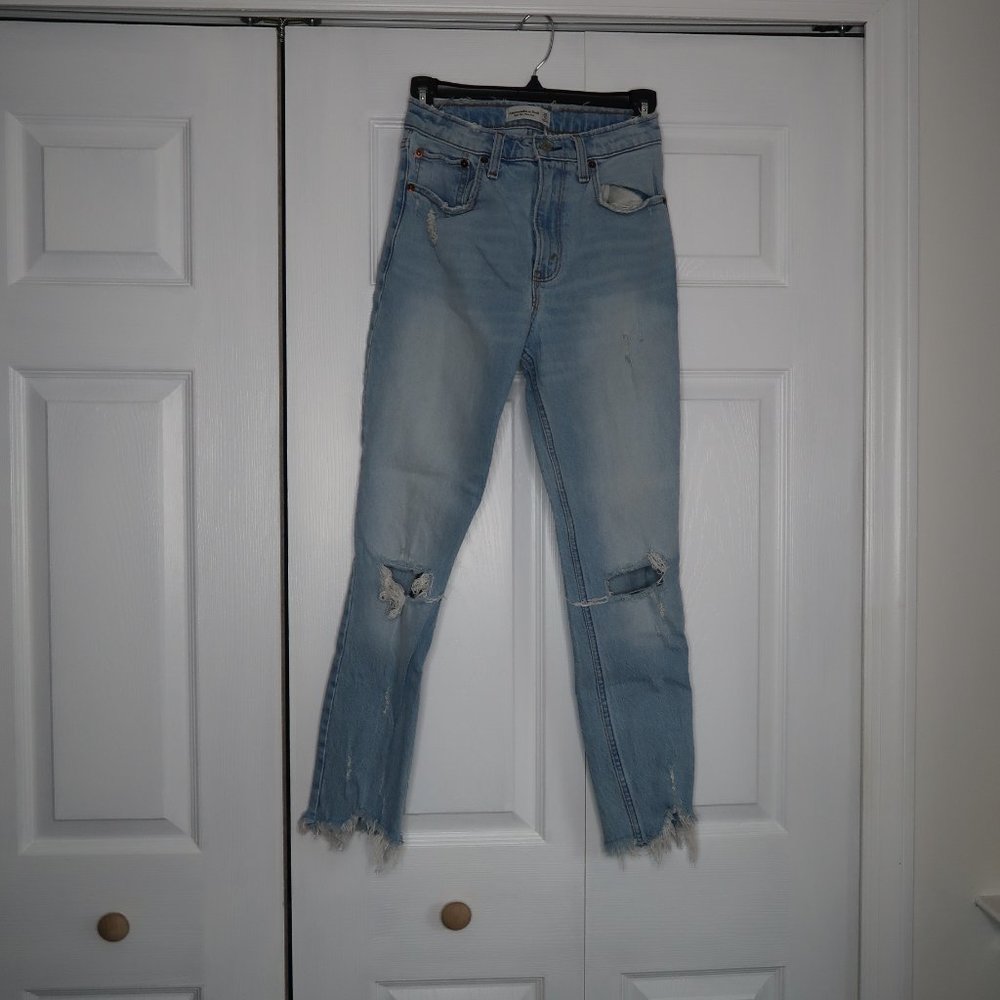 high rise mom jeans